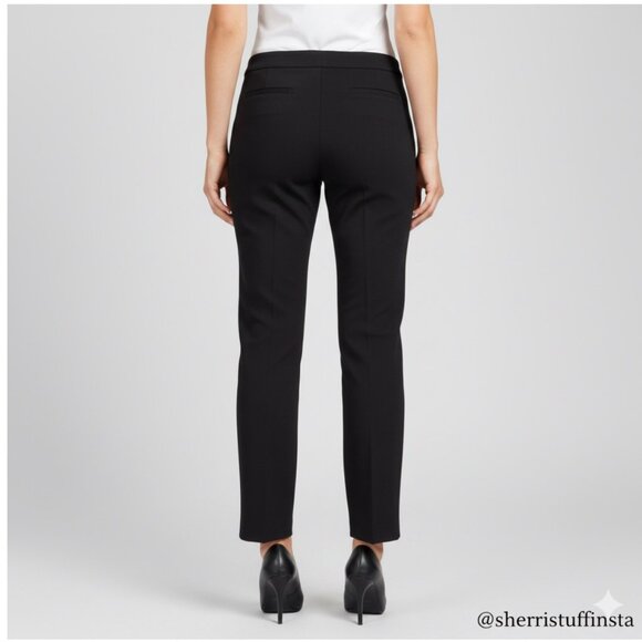kate spade Pants - NWOT Kate Spade New York Side Zip Ankle Ponte Pants Size 4 Black Stretch